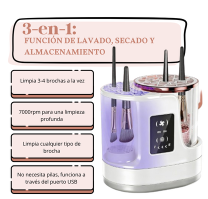 LIMPIADOR ELÉCTRICO DE BROCHAS DE MAQUILLAJE