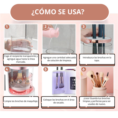 LIMPIADOR ELÉCTRICO DE BROCHAS DE MAQUILLAJE