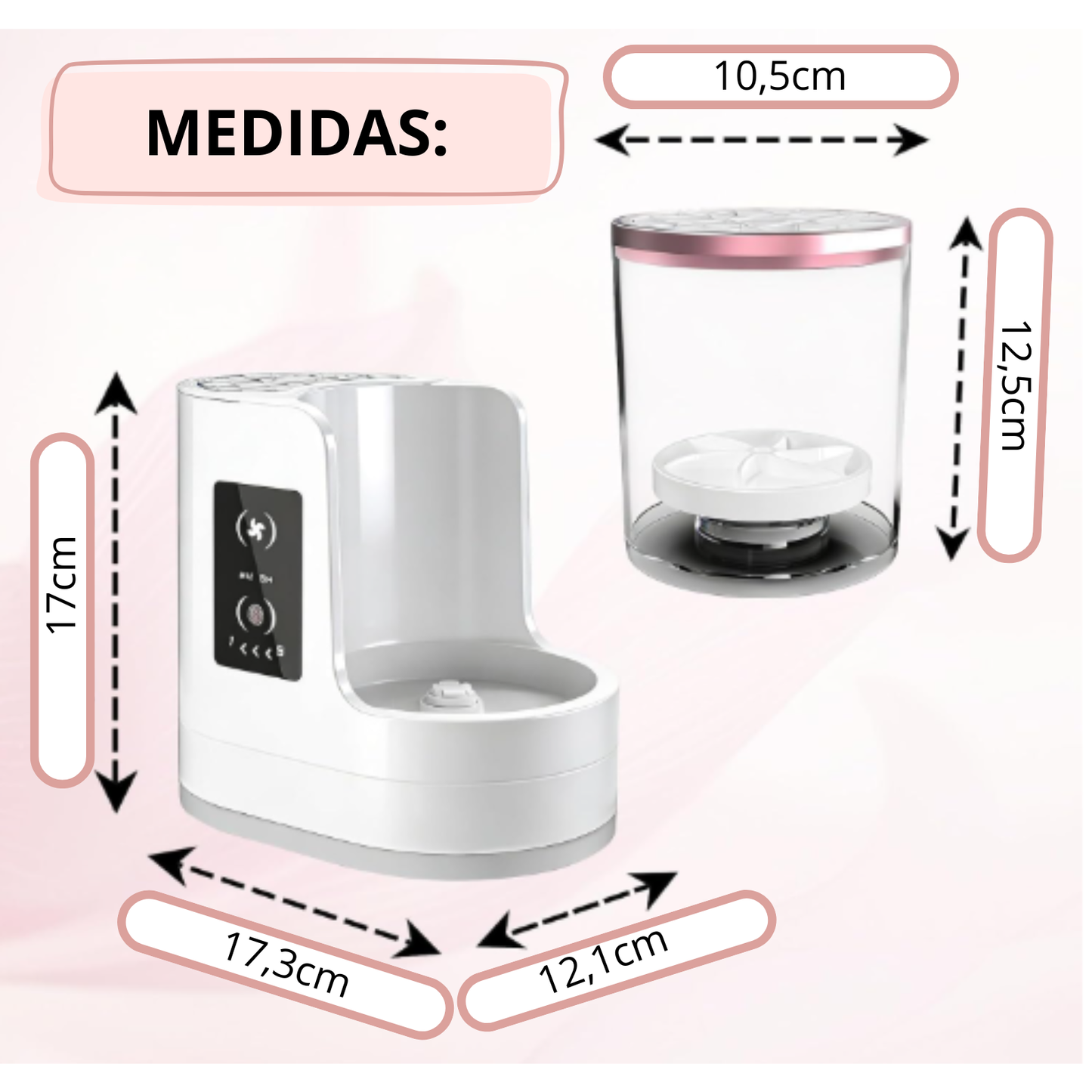 LIMPIADOR ELÉCTRICO DE BROCHAS DE MAQUILLAJE